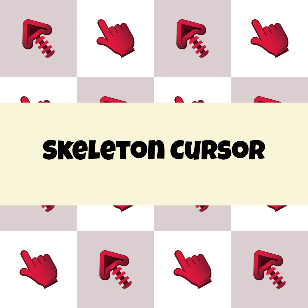 Preview Skeleton cursor custom cursor pack